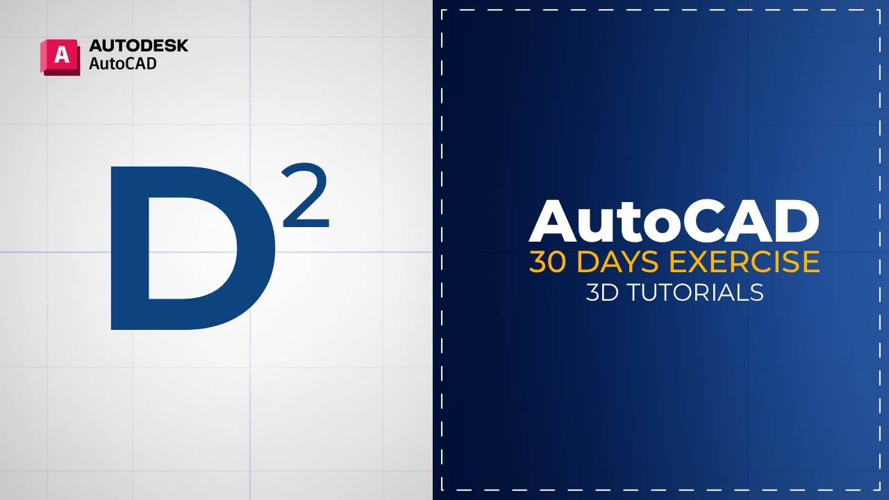 30-дневный челлендж по AutoCAD 3D | Упражнение по 3D-моделированию - День 2