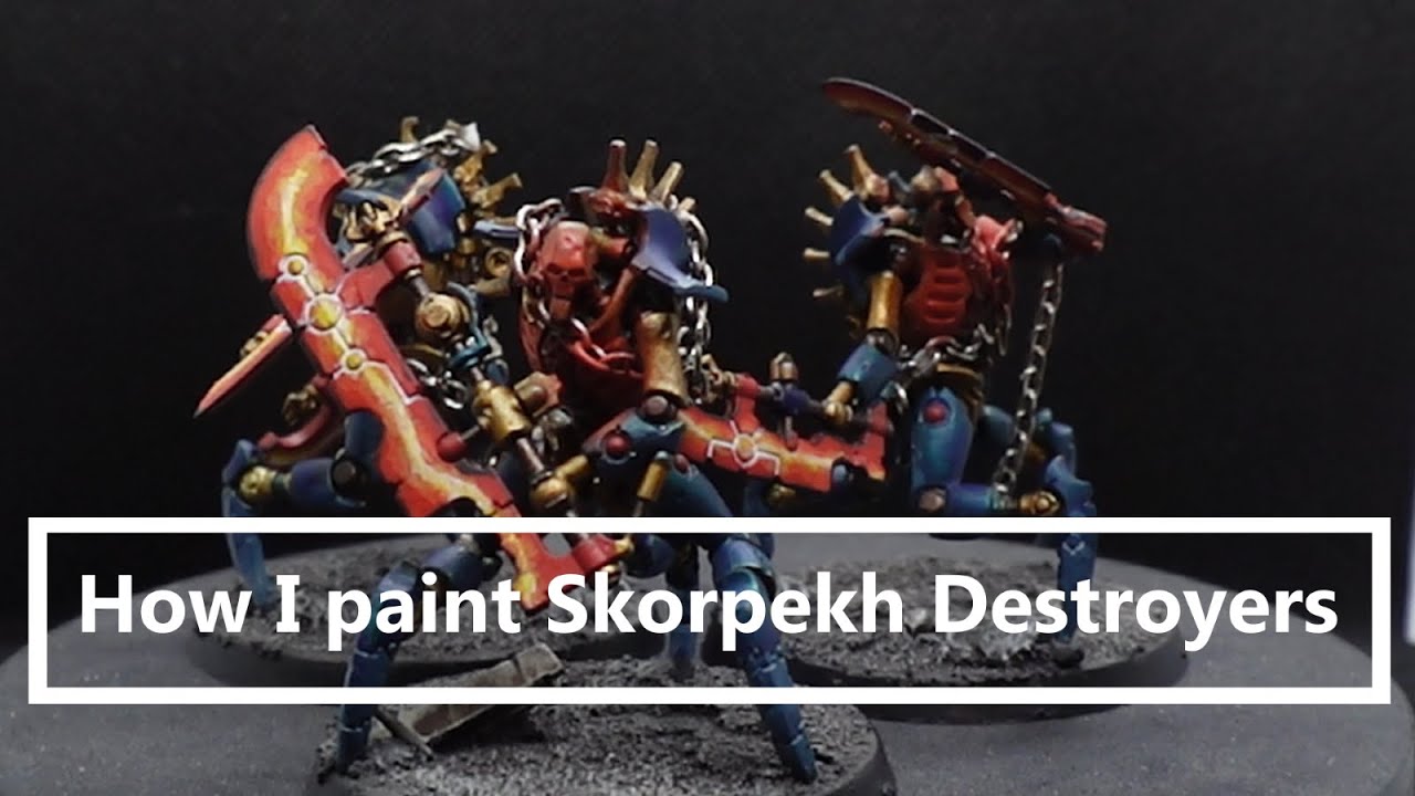 How I paint Necron Skorpekh Destroyers