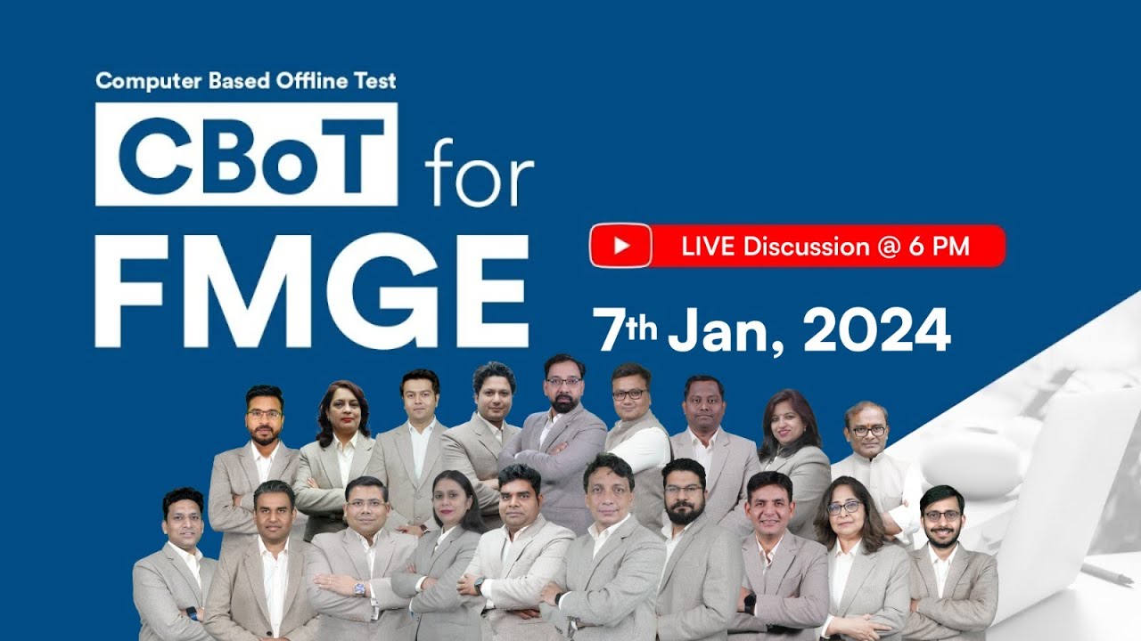FMGE Jan 2024 | Computer Based Offline Test | LIVE Discussion | Complete 19 Subjects @ALLENNExT