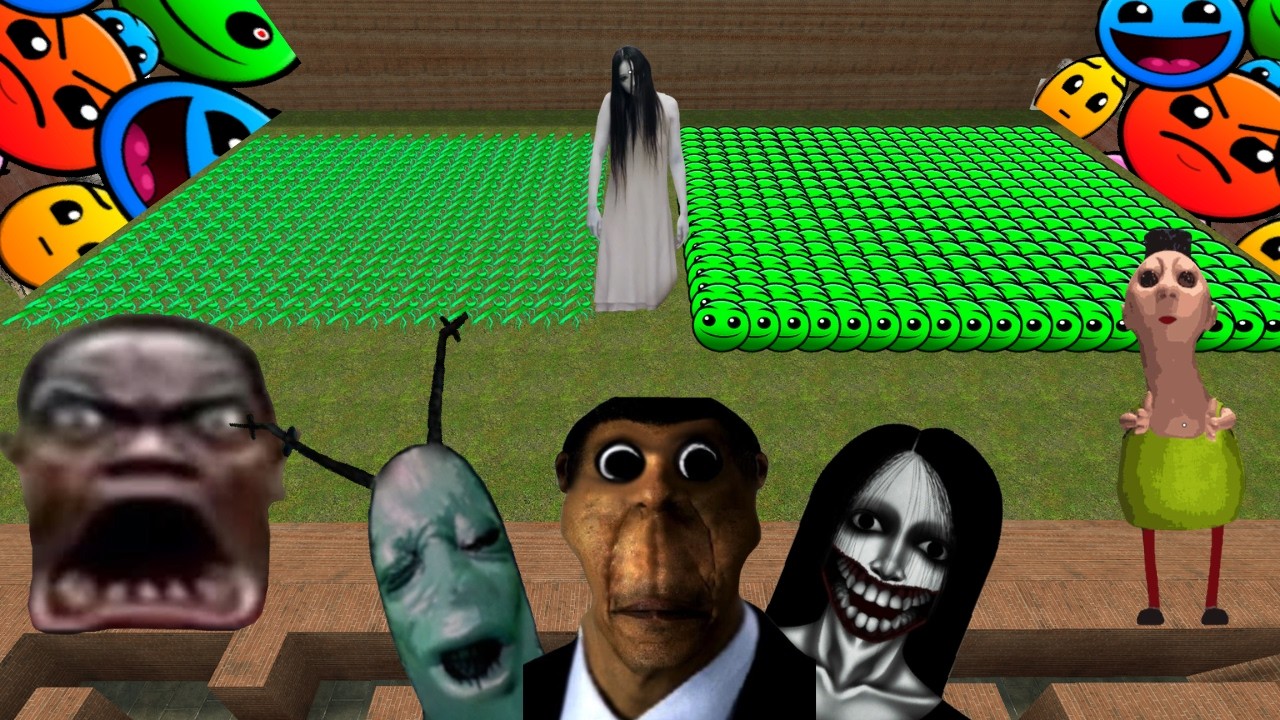 Infinity nextbots and obunga 😨 Garry’s Mod Nextbot Horror #nextbot #gmod