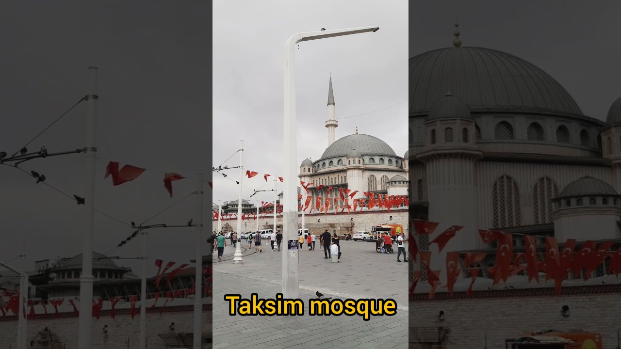 The newly built Taksim Mosque / Yeni yapılan Taksim Camii / Недавно построенная мечеть Таксим