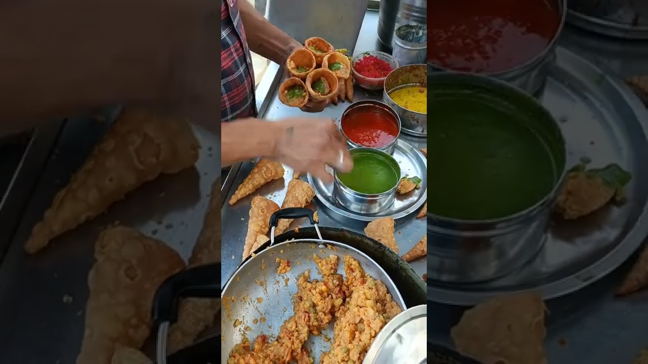 Masala Bhaji Cone | Gujarat Street Food #shorts #RivaKiRasoi