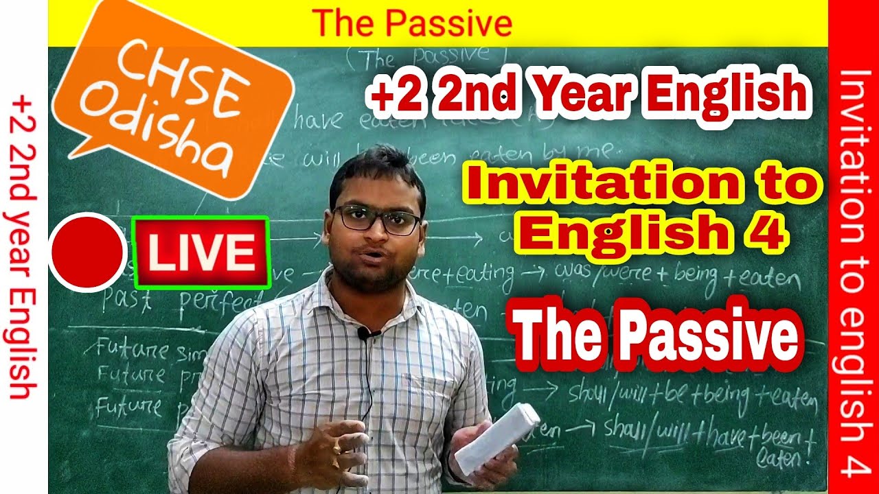The Passive | plus two second year English grammar | 2nd year english | nihar ranjan nanda |