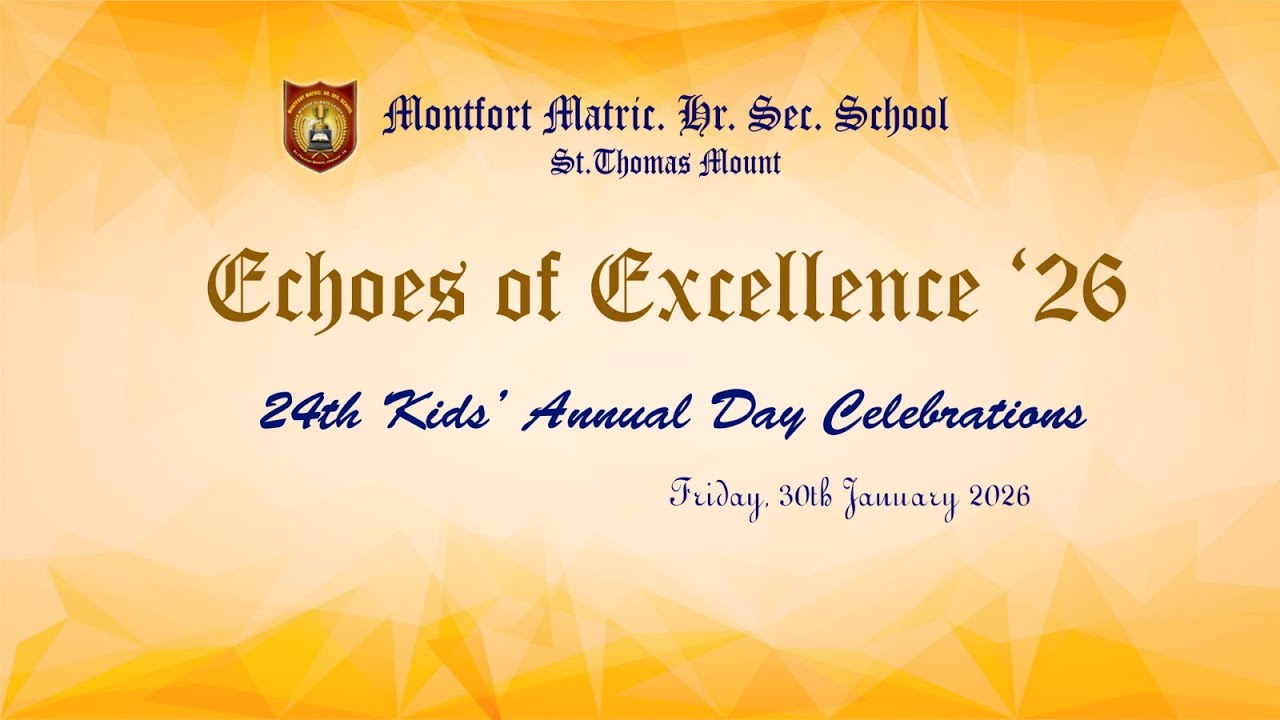 24th KIDS ANNUAL DAY CELEBRATION I 30.01.2026 I 9AM