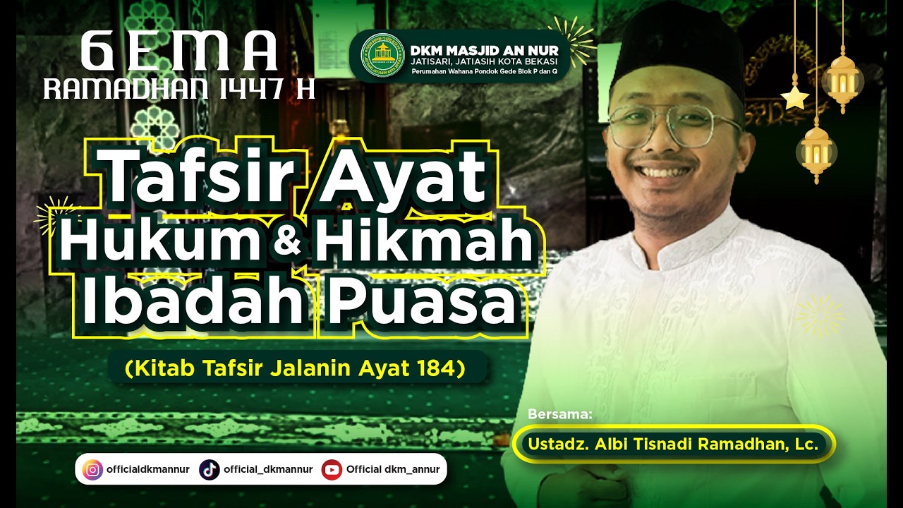 Tafsir Ayat Hukum dan Hikmah Ibadah Puasa (Kitab Tafsir Jalanin, Ayat 184)