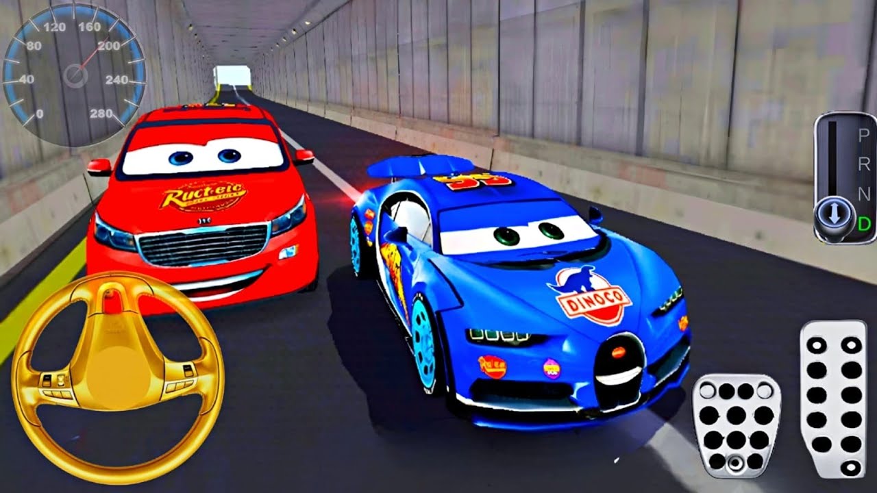 New Bugatti Chiron McQueen Car Driving - 3D Driving Class 2026 - Android Gameplay 