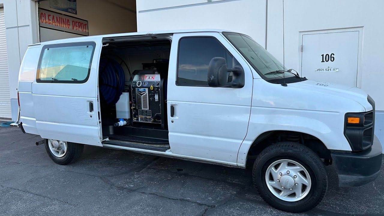 Carpet cleaning van for sale fully loaded with Truckmount and accessories
