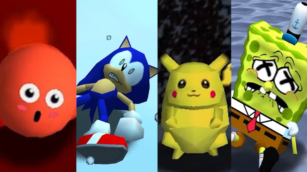 90 Characters Game Over Animations in Super Mario 64 with new Tint