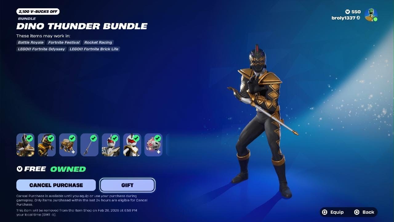 Fortnite Dino Thunder Victory