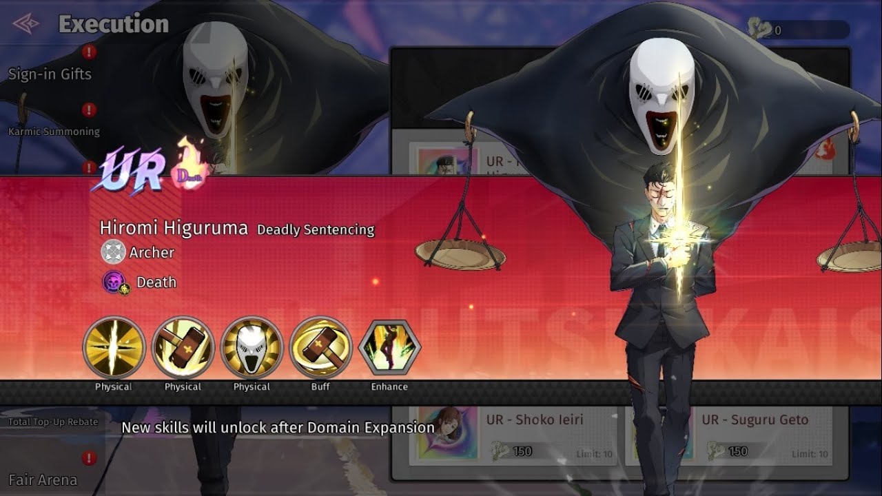 Jujutsu BlackFlash/Jujutsu: Soulbound Review Hiromi Higuruma+Banner - Android IOS Jujutsu Kaisen RPG