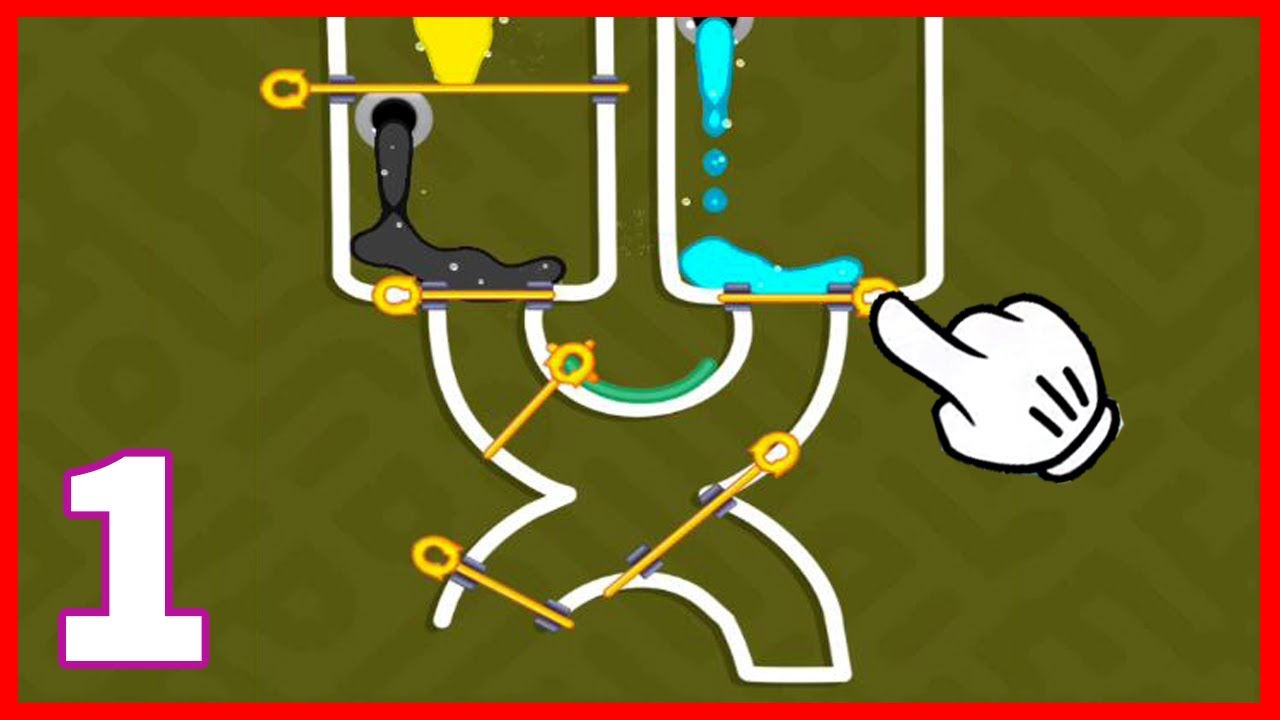 Color Fall Pin Pull gameplay Part 1 | Color Fall game (Android,iOS)