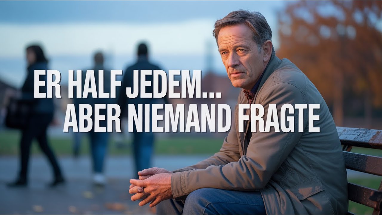 Er half jedem… aber niemand fragte, wie es ihm ging