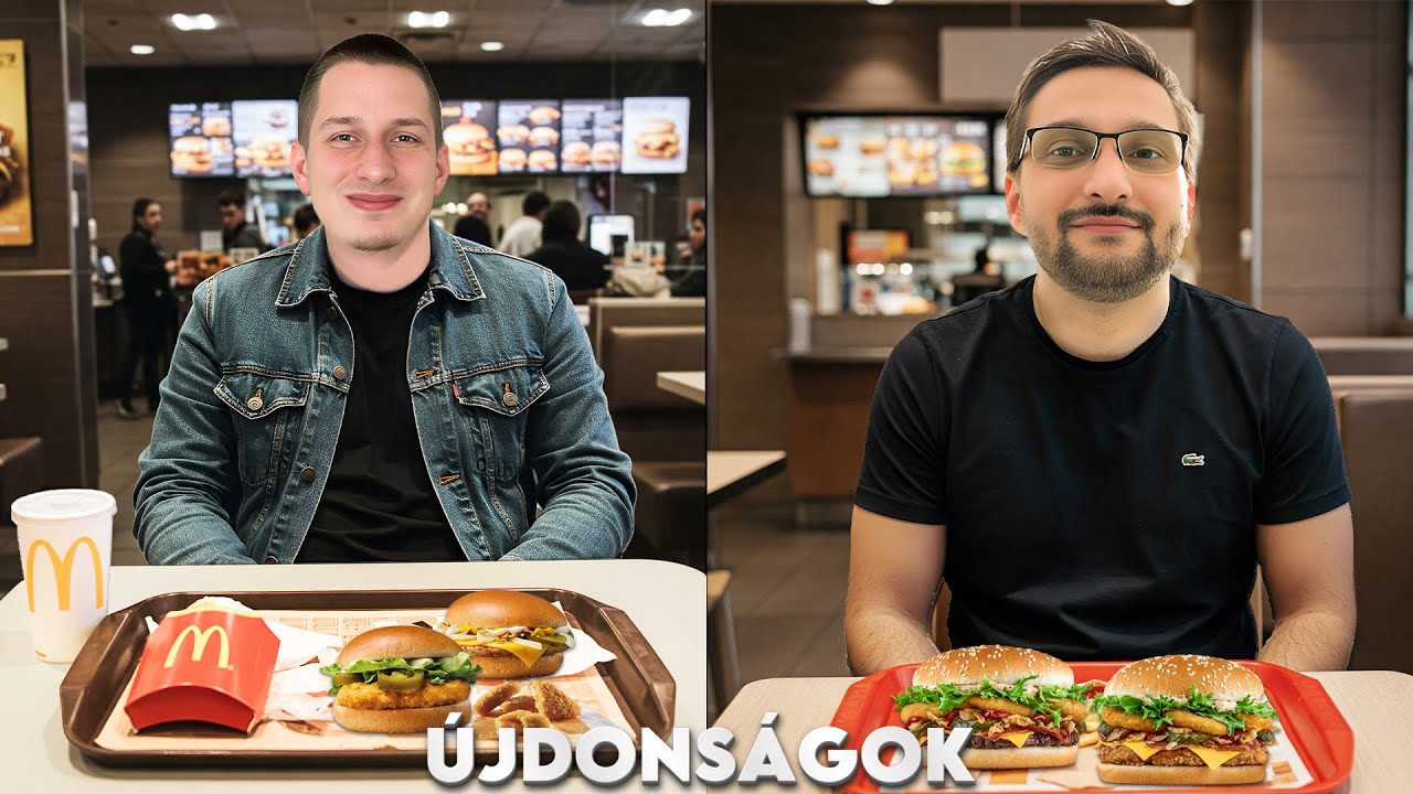 ÚJDONSÁGOK A GYORSÉTTERMEKBEN!