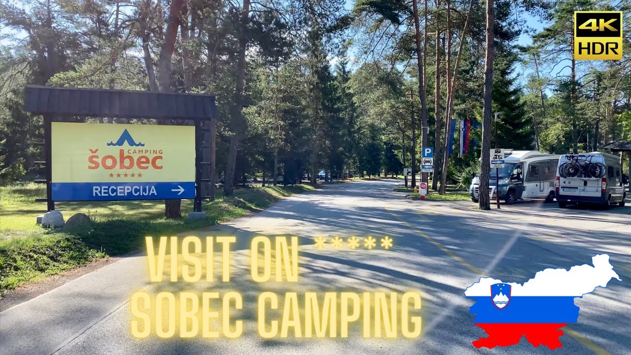 Tour on Slovenian ŠOBEC Camping | Feel climate of this place. See free zone and parcels by the river