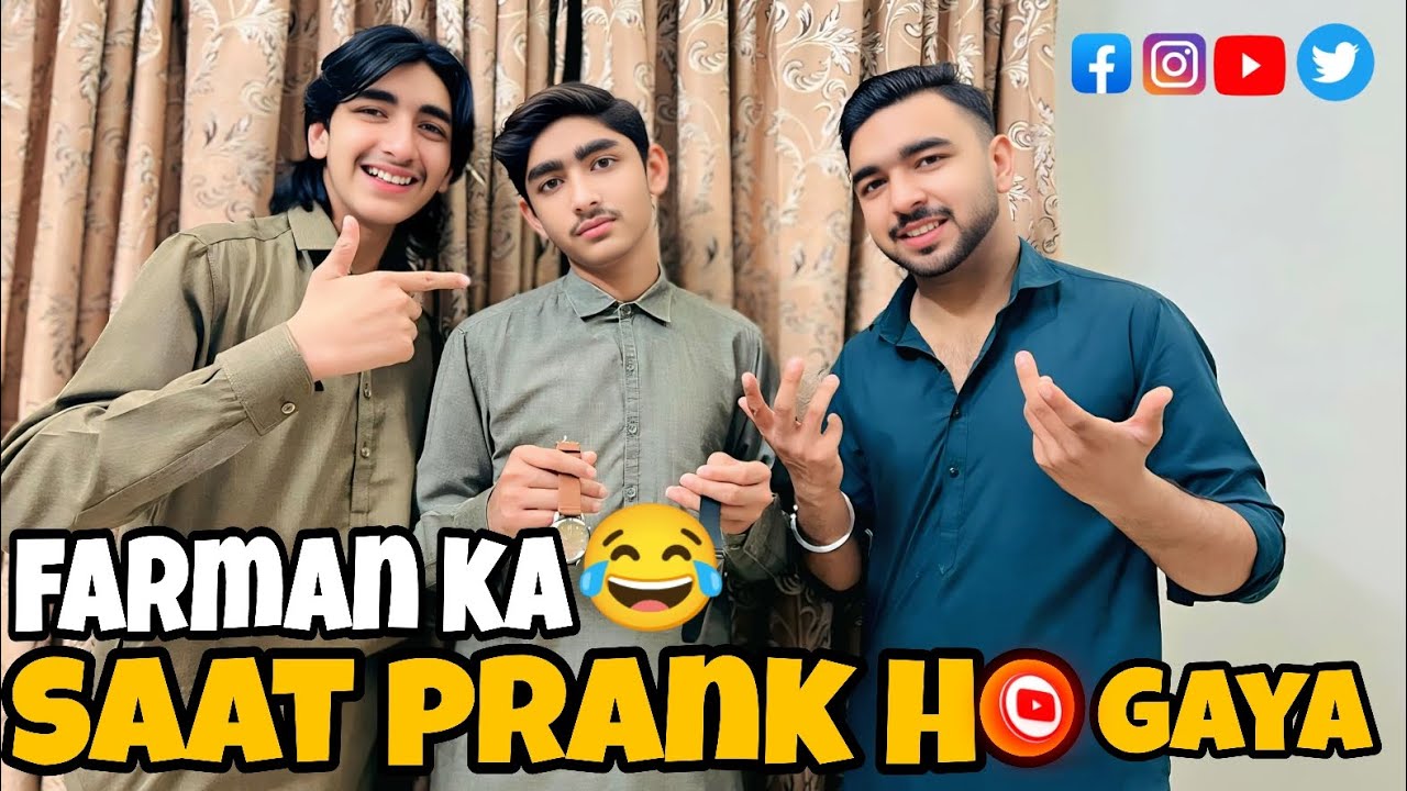 Farman ke saat prank ho Gaya or farman Pagal ho Gaya 😂