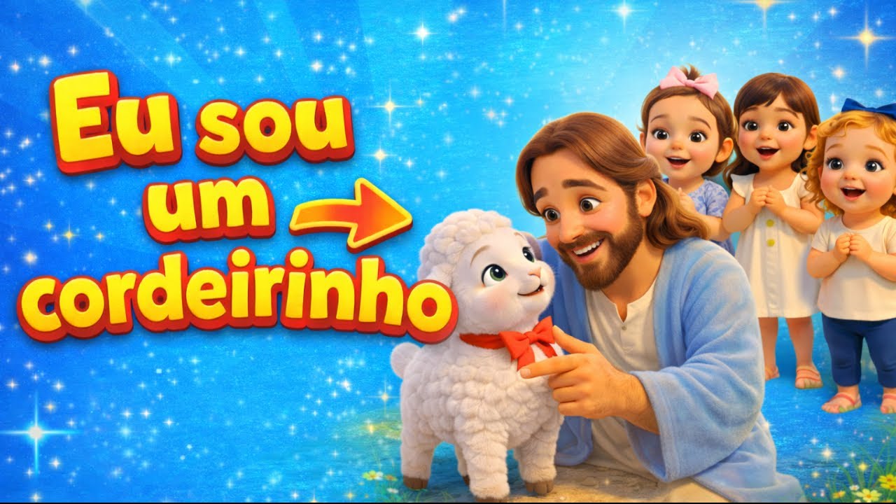 🎶 Eu sou um cordeirinho | LOUVOR INFANTIL 🐑💛