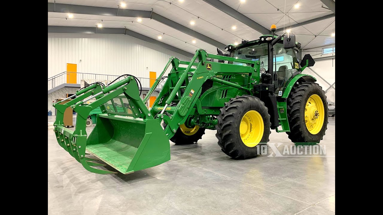 JOHN DEERE 6140R  (2015)  10X AUCTION (AuctionTime/TractorHouse)