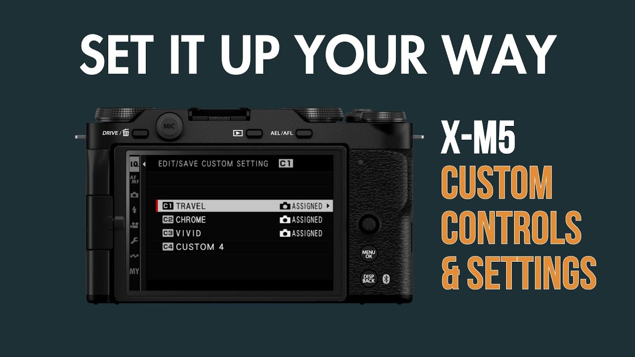 Пользовательские настройки и элементы управления Fujifilm X-M5: настройте камеру по-своему