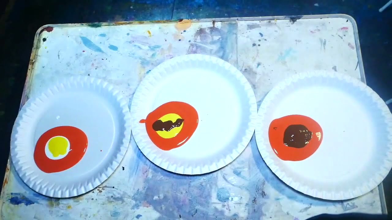 Wie erzeuge ich Rost mit Acryl? Create rust with acrylic.