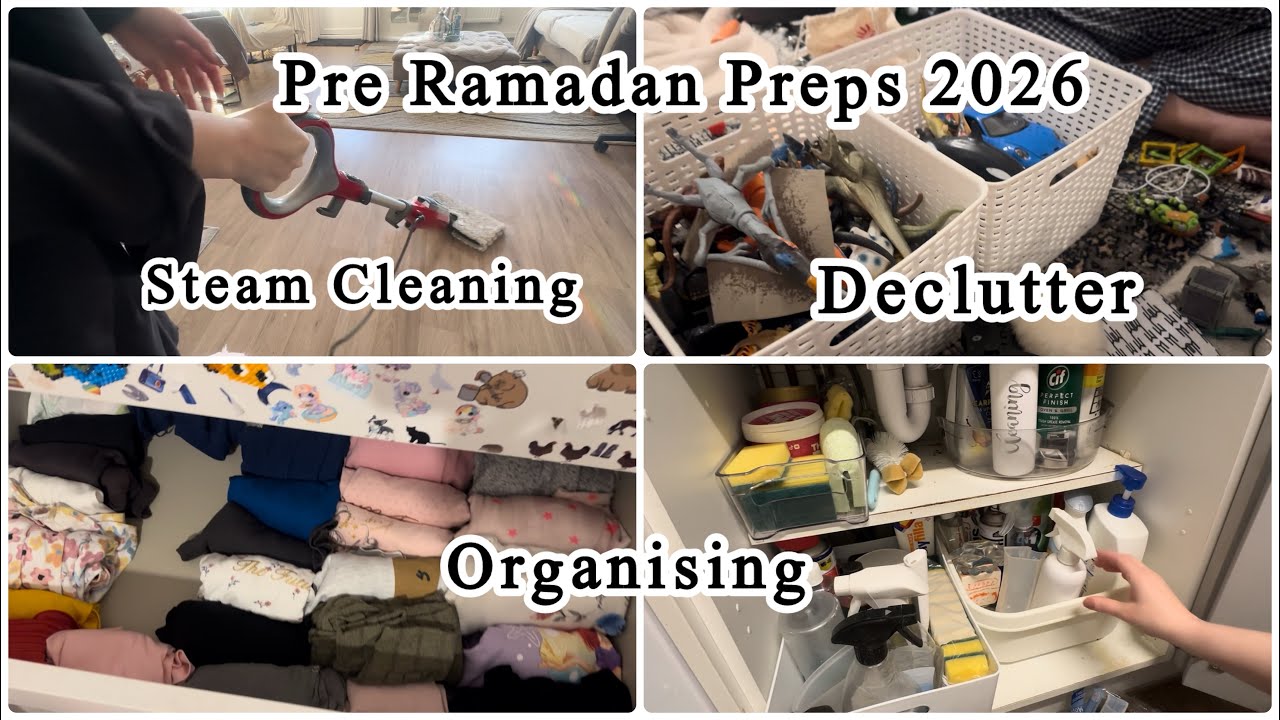 Pre Ramadan Preparations 2026 |Zero Cost Time Saving Tips| Deep Clean |Organising |Declutter