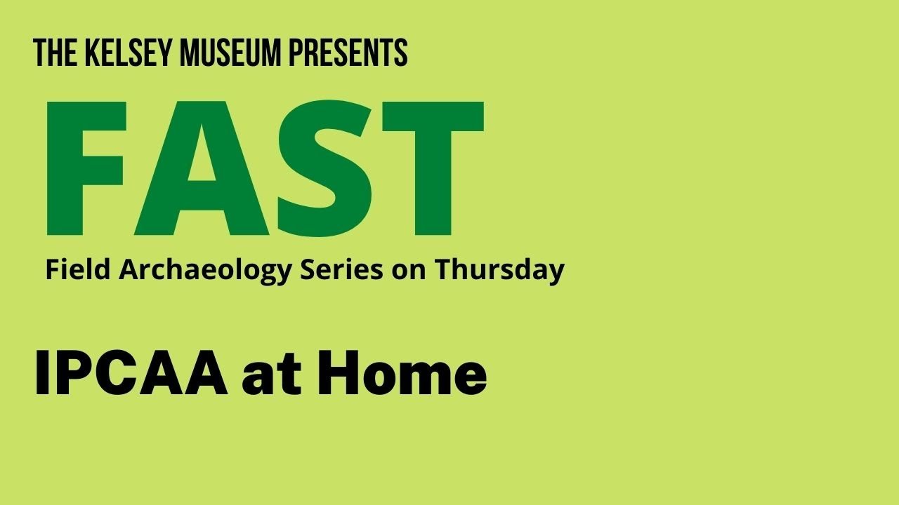 FAST Lecture: IPCAA at Home