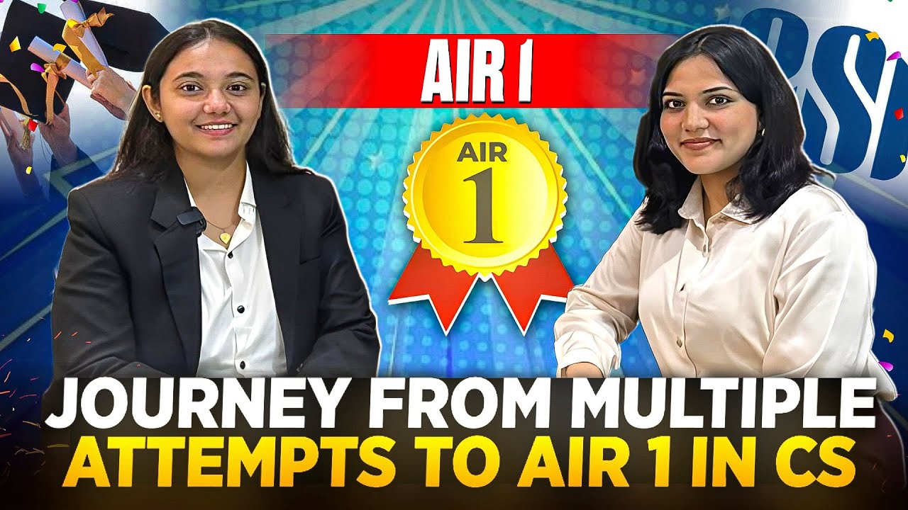 AIR 1 - CS Professional  exclusive Interview| Her Strategies and Routine for AIR 1 |Failure to AIR 1