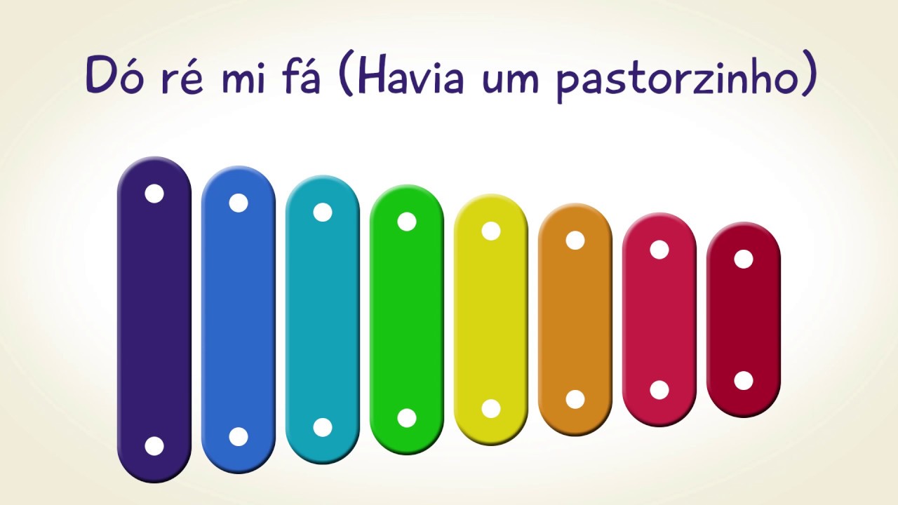 Dó ré mi fá (Havia um pastorzinho) no Xilofone