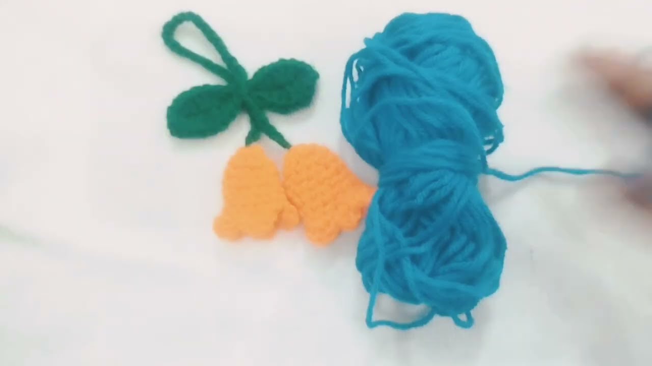 Easy Crochet Bell Flower Keychain Tutorial 🌸 | Handmade Crochet for Beginners