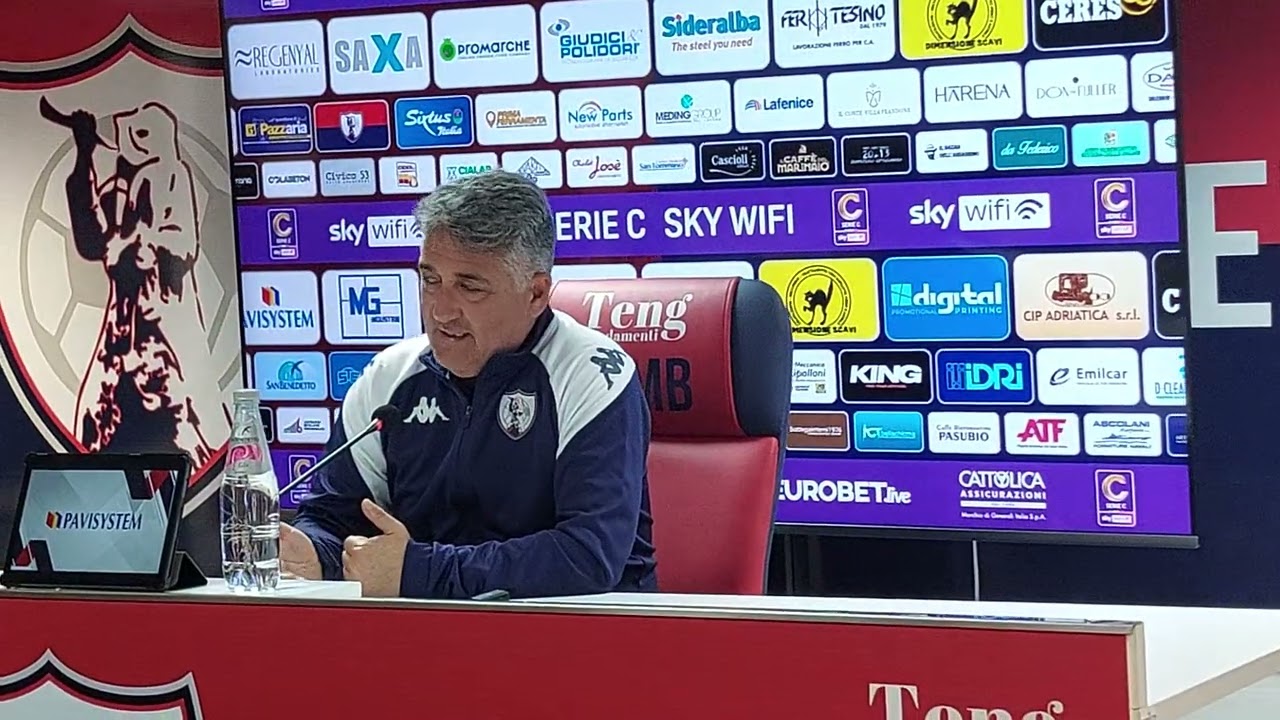 Conferenza Stampa di Mister Boscaglia pre Guidonia-Samb