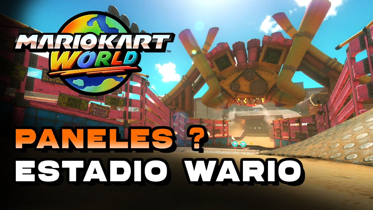 Mario Kart World - Estadio Wario Localización De Todos Los Paneles ?