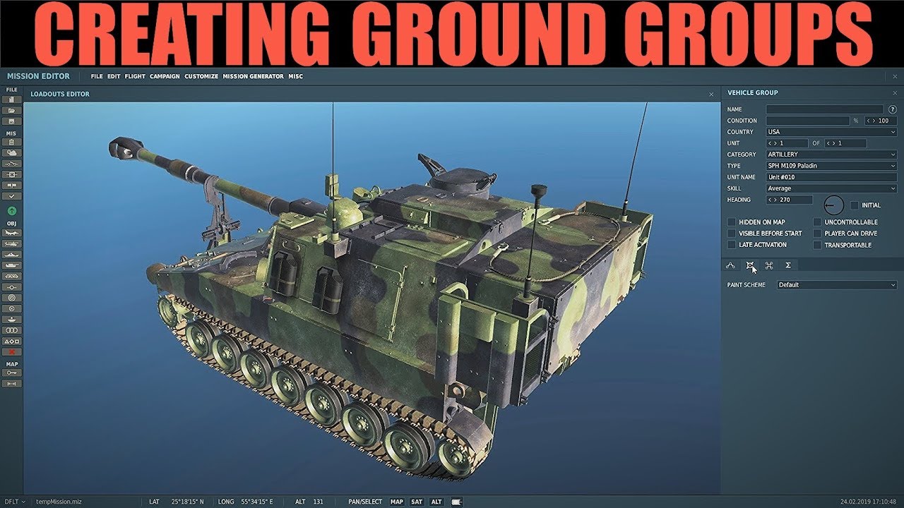 Mission Editor: Creating Ground Unit Groups & Giving Orders | DCS WORLD