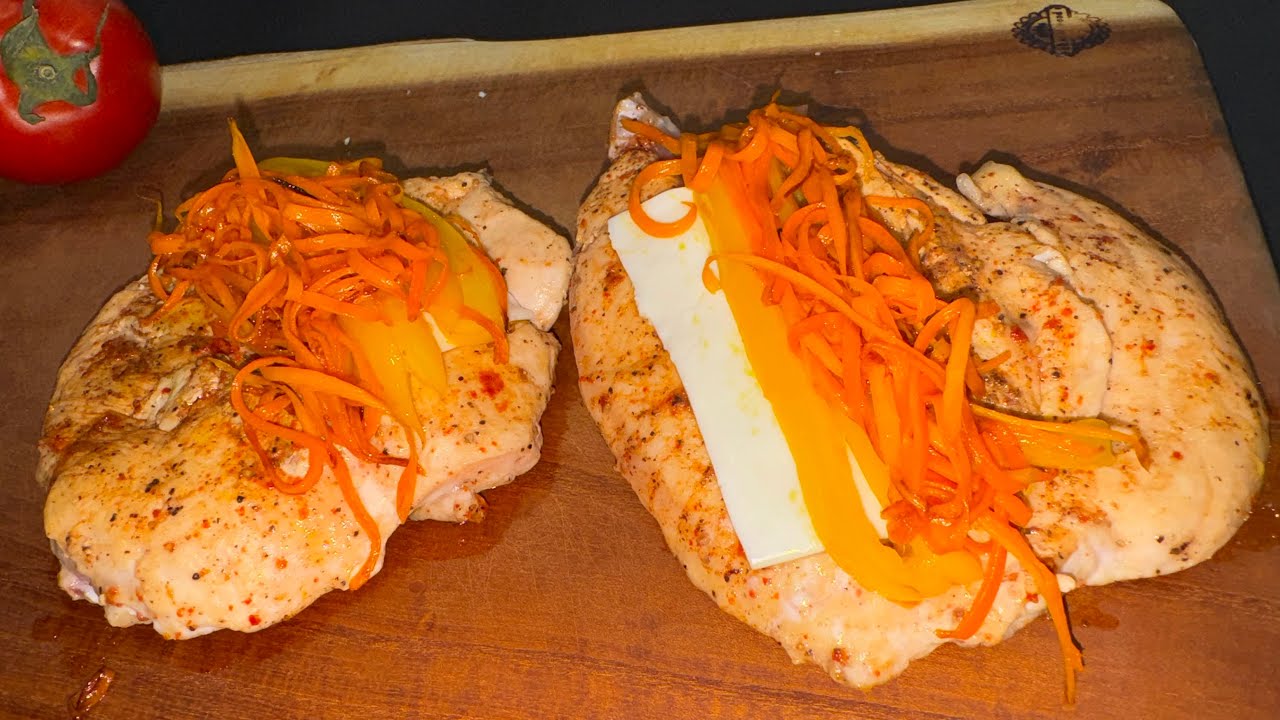 Delicious summer dinner with chicken and vegetables : quick and easy to make