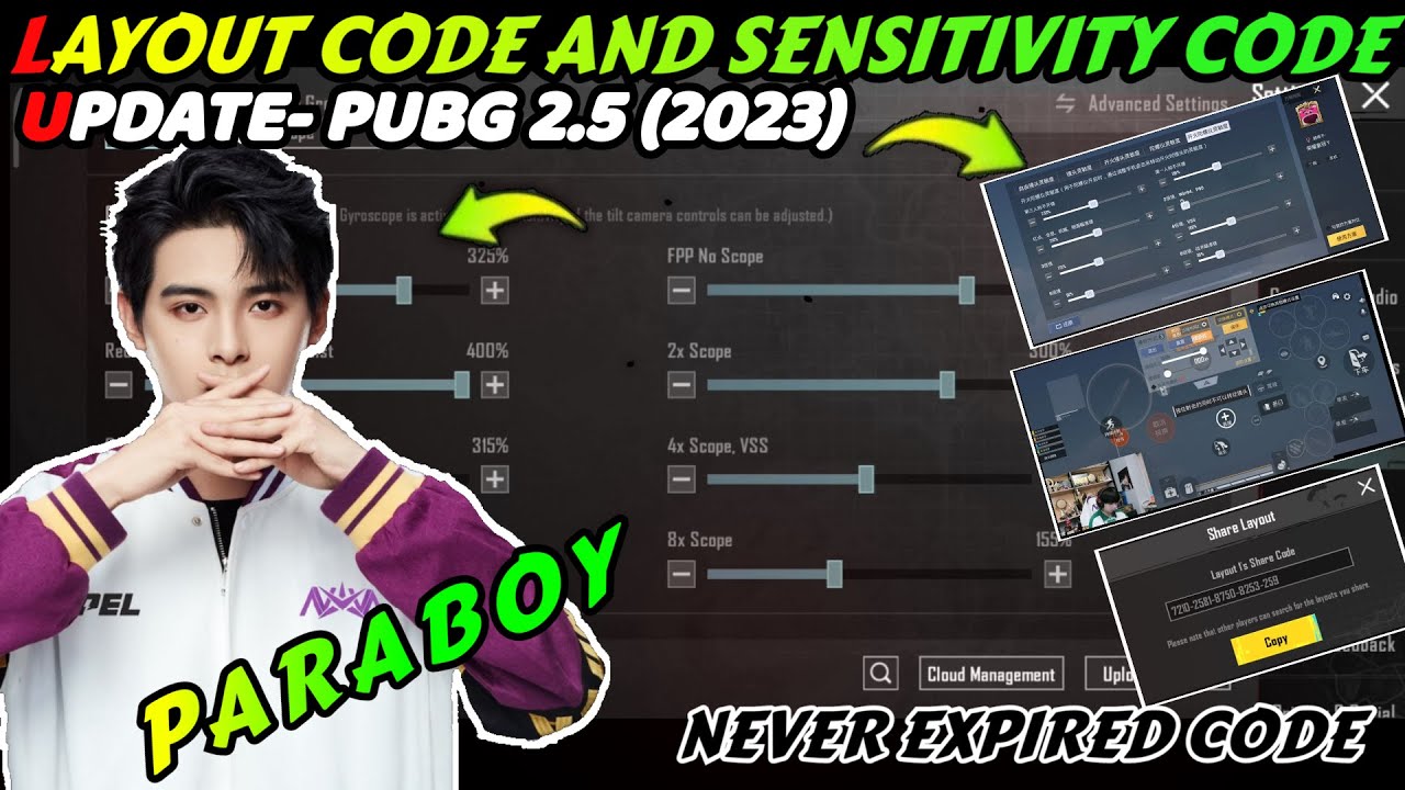 NOVA PARABOY SENSITIVITY SETTINGS | PARABOY CONTROL CODE | PARABOY SENSITIVITY @PIayboost