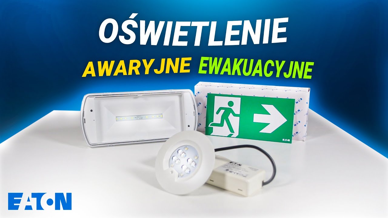 Oświetlenie awaryjne i ewakuacyjne | Montaż oprawy SafeLite Eaton