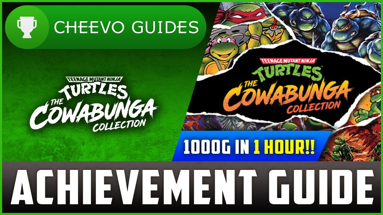 TMNT: Cowabunga Collection - Achievement / Trophy Guide (Xbox/PS4) **1000G IN 1 HOUR**