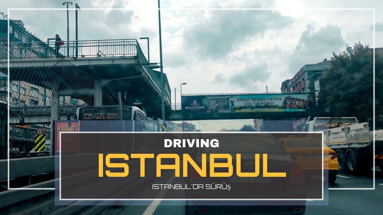 Driving in Istanbul 2 - Dramatic Istanbul Roads [4K] / Kasvetli havada sürüş.