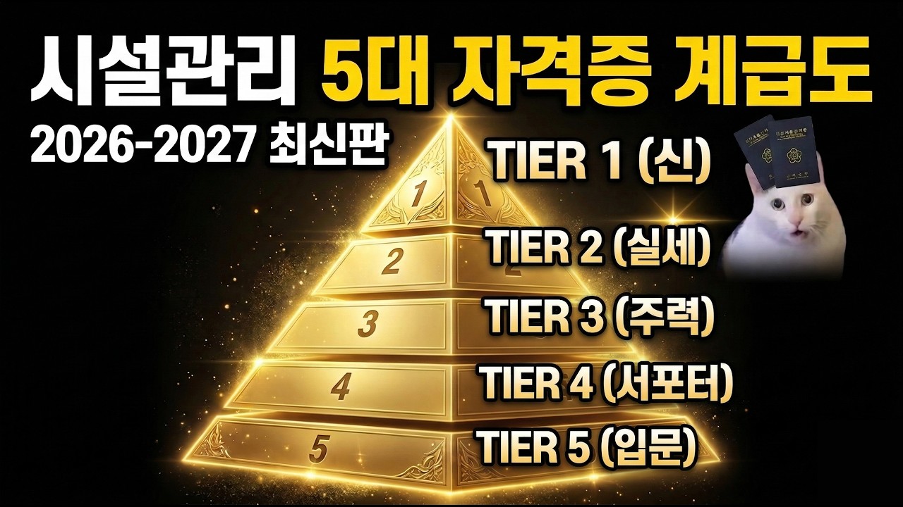시설관리 자격증 순위, 이 순위 모르면 2027년엔 진짜 실직할 수도 있습니다!