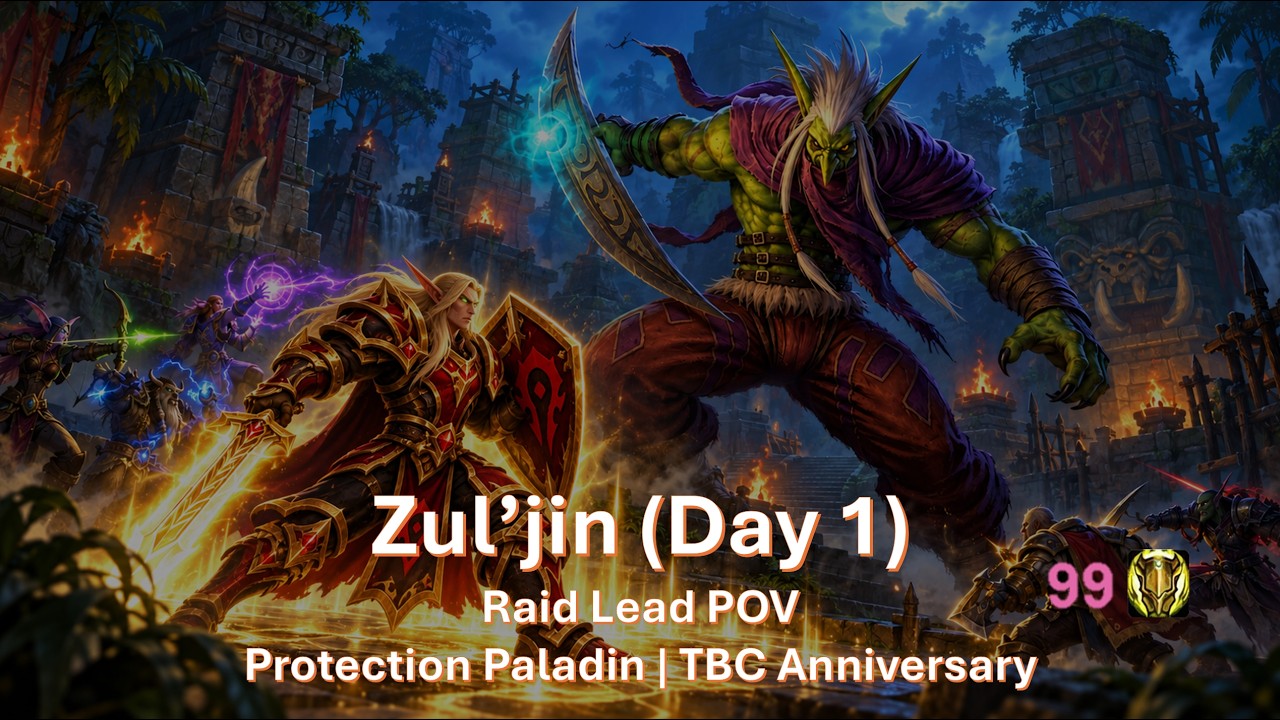 Zul'jin Opening Night | Raid Lead Protection Paladin Tank POV (Zul'Aman, 2026 TBC Anniversary)