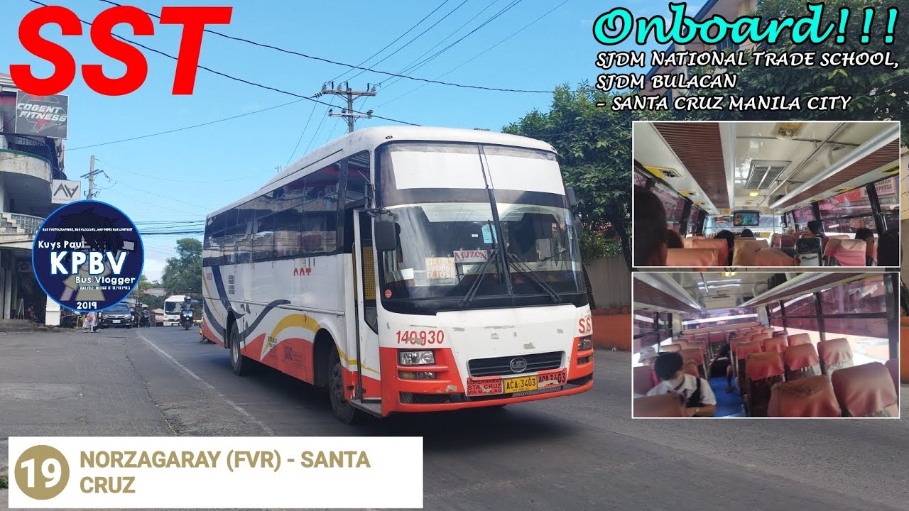 ONBOARD!! Bus Ride Severino Santos Transit 140930 (PKB SR) || SJDM Trade School - Santa Cruz