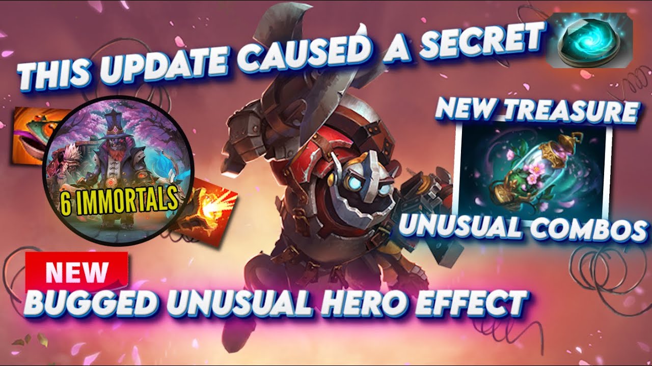 New Hero Hoard Treasure + NEW BUGGED HERO EFFECT! Spring Cleaning Dota 2 Patch