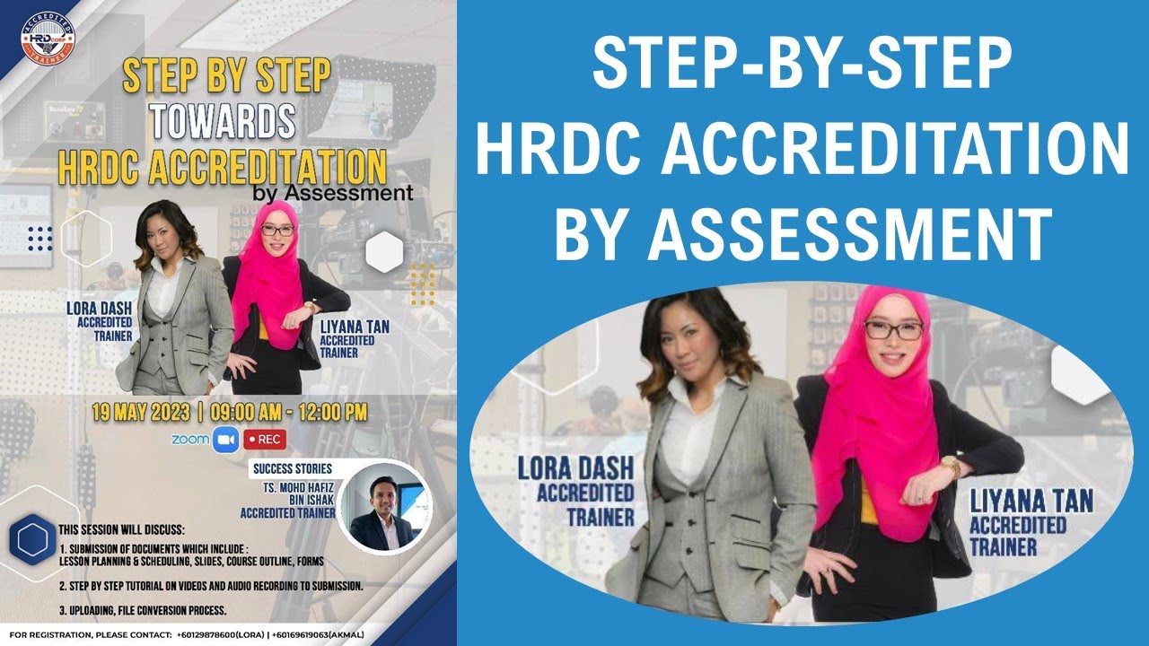 Step-by-Step HRDC Accreditation by Assessment with Lora Dash, Liyana Tan and Mohd Hafiz Ishak