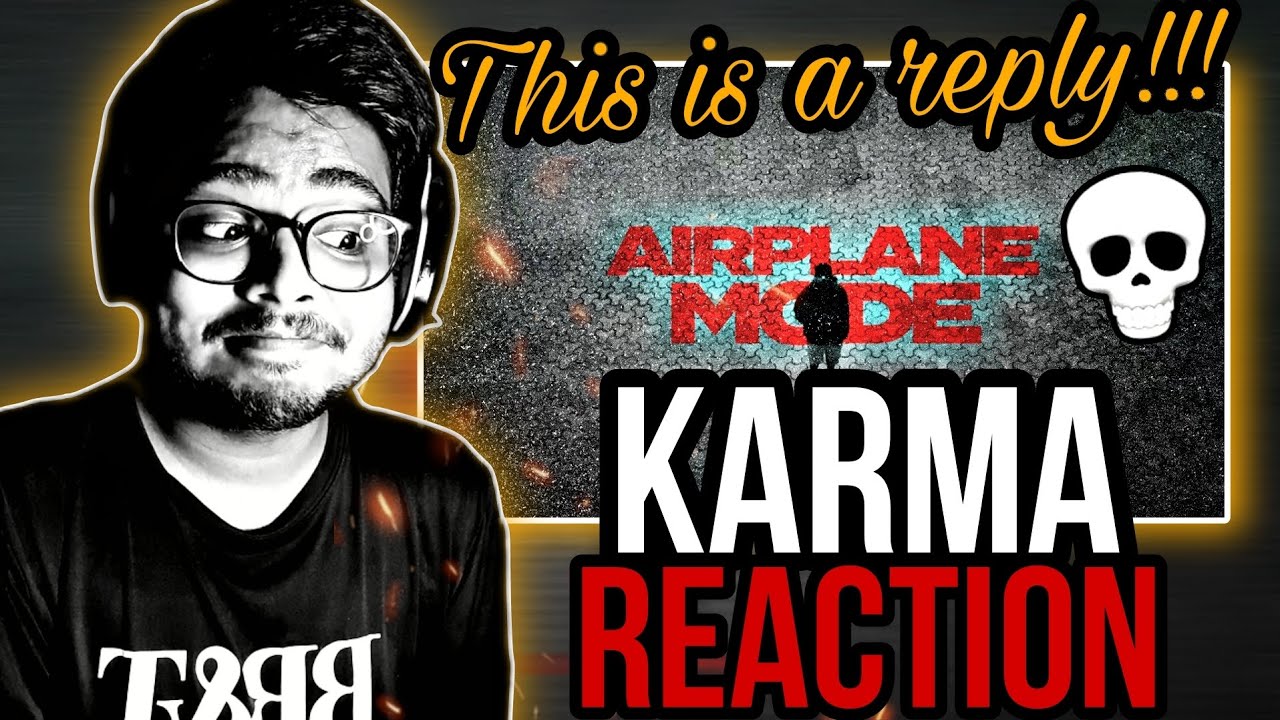 KARMA - AIRPLANE MODE REACTION | Prod. BY BLUISH MUSIC |