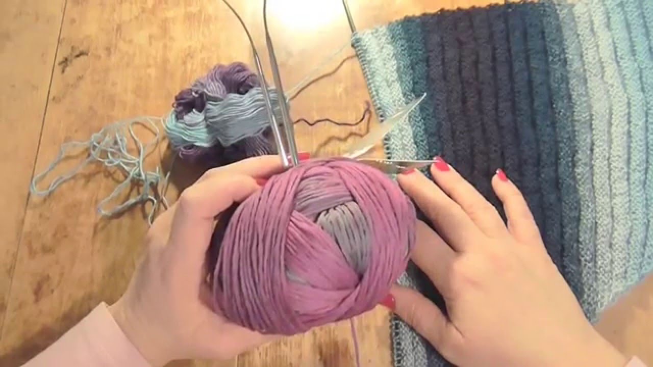 Pletení trojúhelníkového šátku od cípu 1. díl, knitting scarf