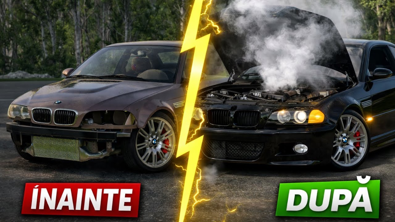 Am recondiționat un BMW E46, l-am softat la vericu… și i-am SPART MOTORUL 💀 | BeamNG.drive!
