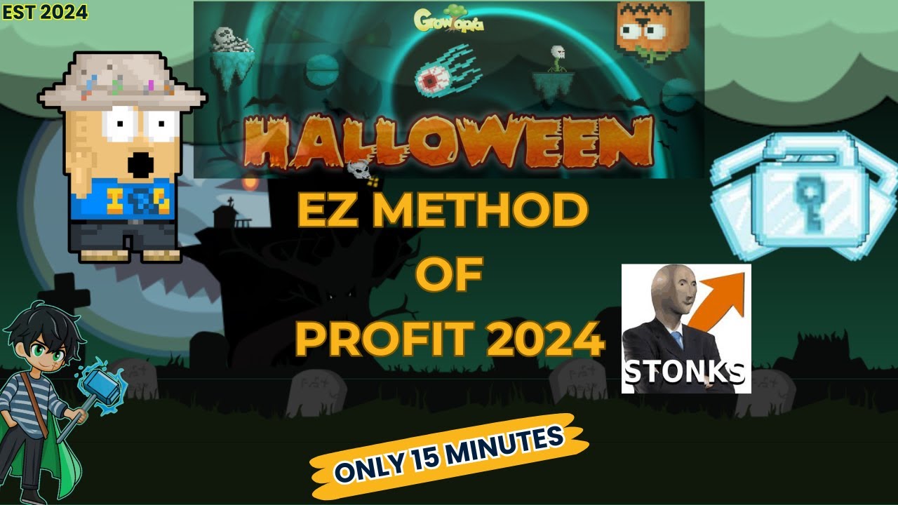 Halloween Secrets Profit 2024! Earn 20 DLs with Just 1 Million Gems in 15 minutes ?! | Growtopia