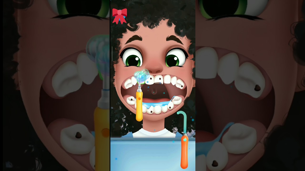 Funny Dentist Game for Kids | Teeth Cleaning Cartoon Video |#dentistgame #kidsvideo