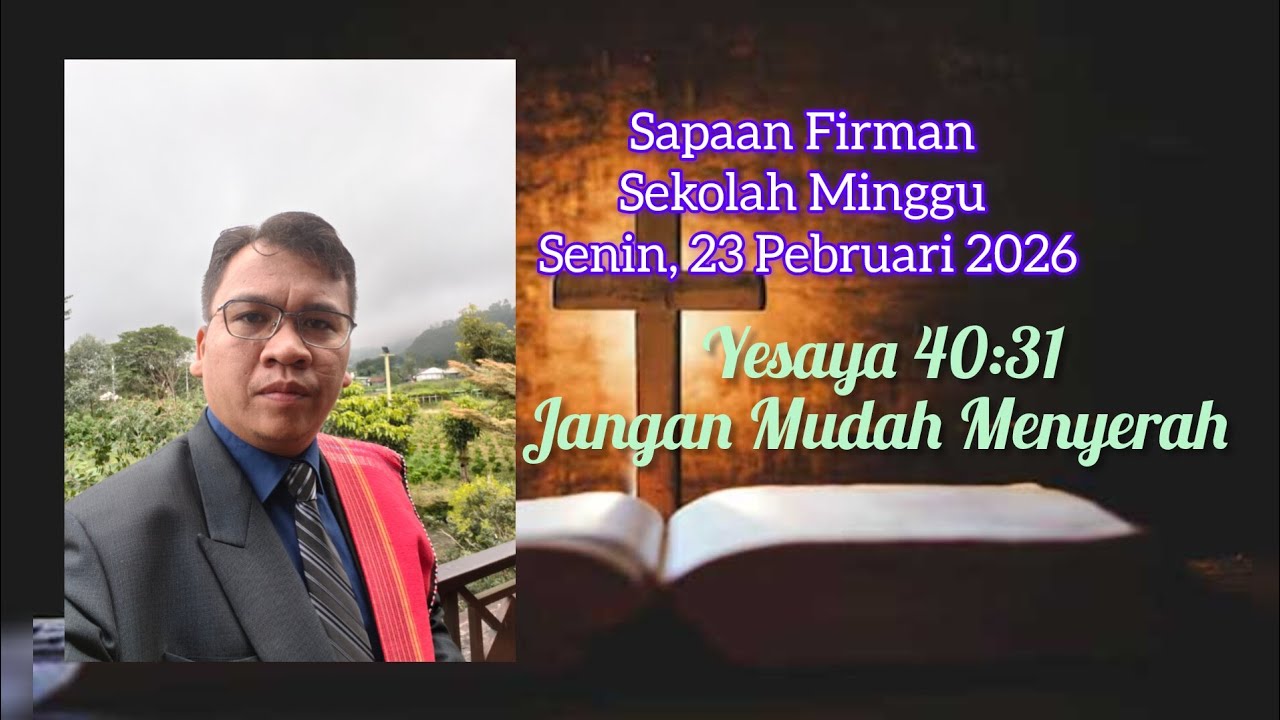 Renungan Sekolah Minggu, 23 Pebruari