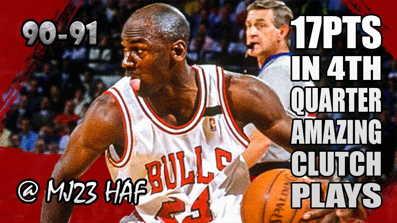 Michael Jordan Highlights vs Jazz (1991.03.08) - 37pts, 17 Clutch Points in 4th Q!