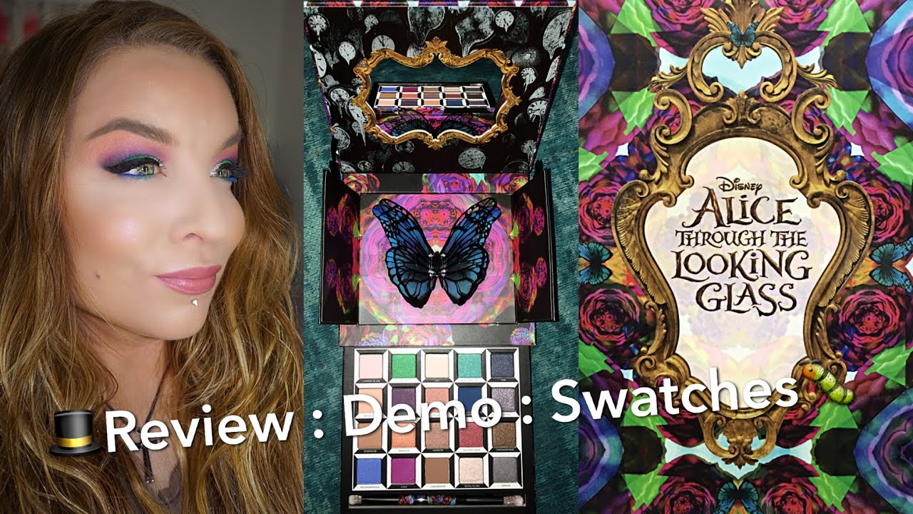 Urban Decay Alice Through The Looking Glass Eyeshadow Palette & Lipsticks : Review : Demo : Swatches