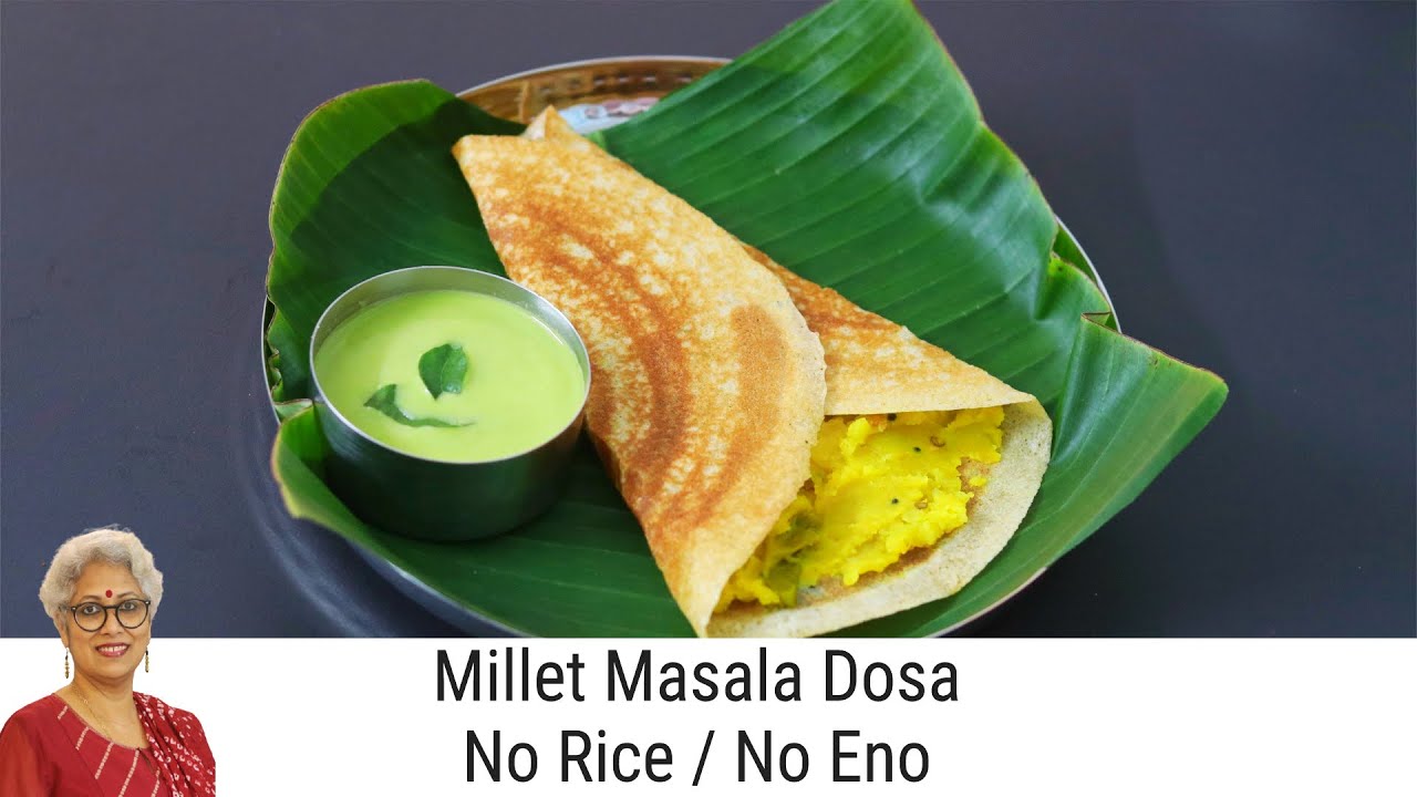 How To Make Millet Masala Dosa - Healthy Masala Dosa Recipe - Millet Recipes For Weight Loss